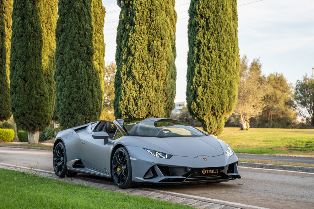 interior lamborghini huracan evo spyder gris