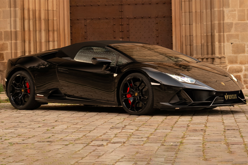 interior lamborghini huracan evo spyder negro