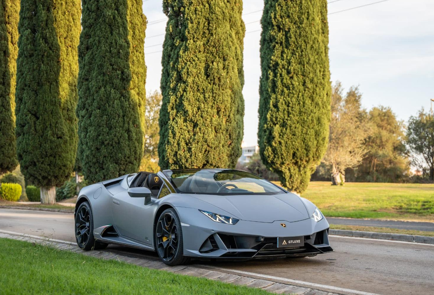 interior lamborghini huracan evo spyder gris