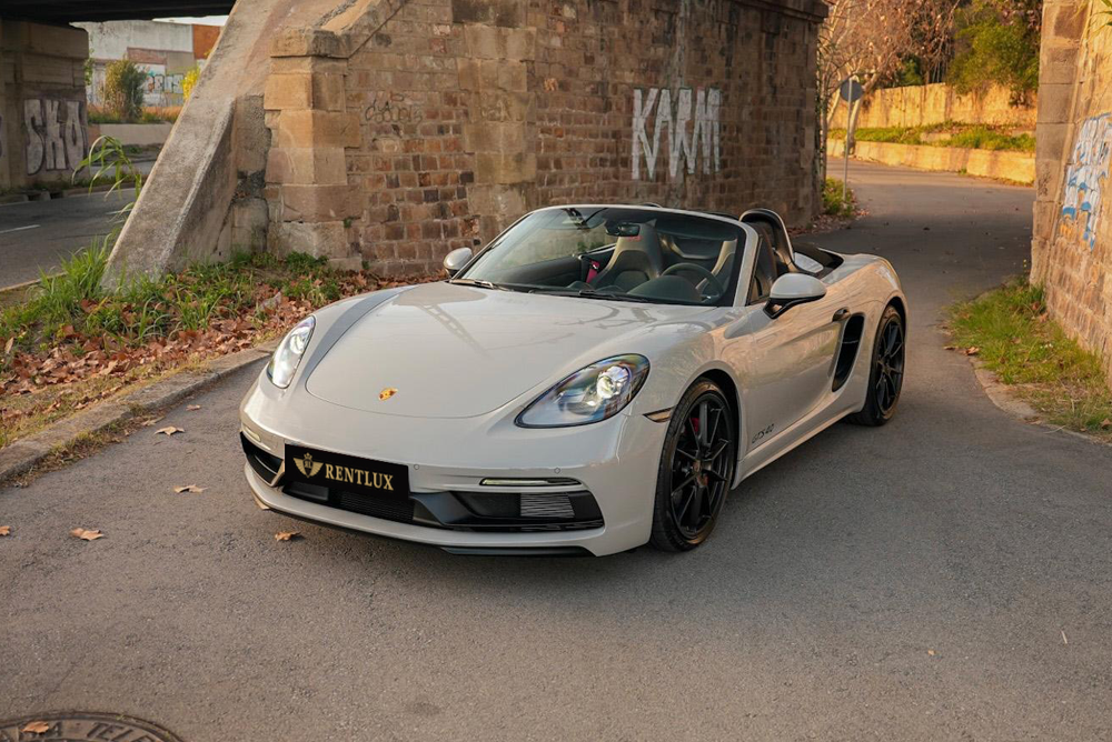 alquilar Porsche 718 Boxster GTS 4.0 blanco